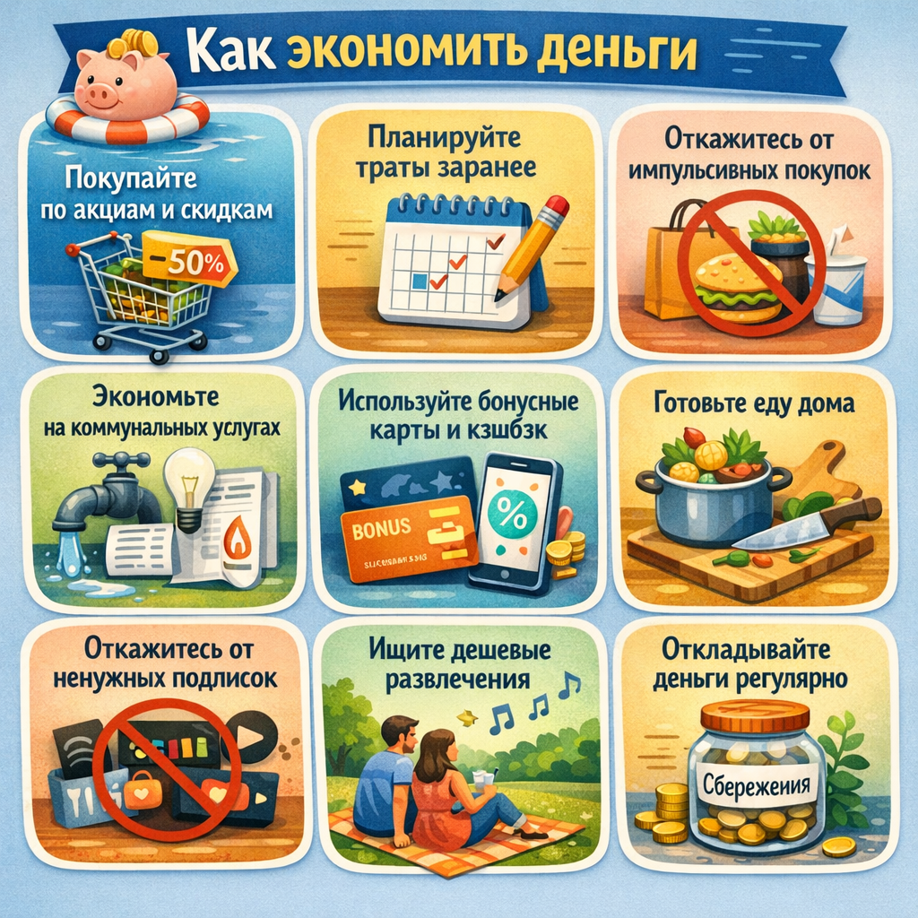 как экономить деньги