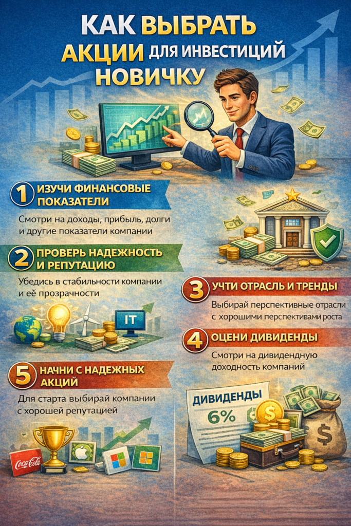 выбрать акции для инвестиций