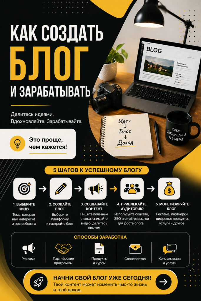 как создать блог и зарабатывать